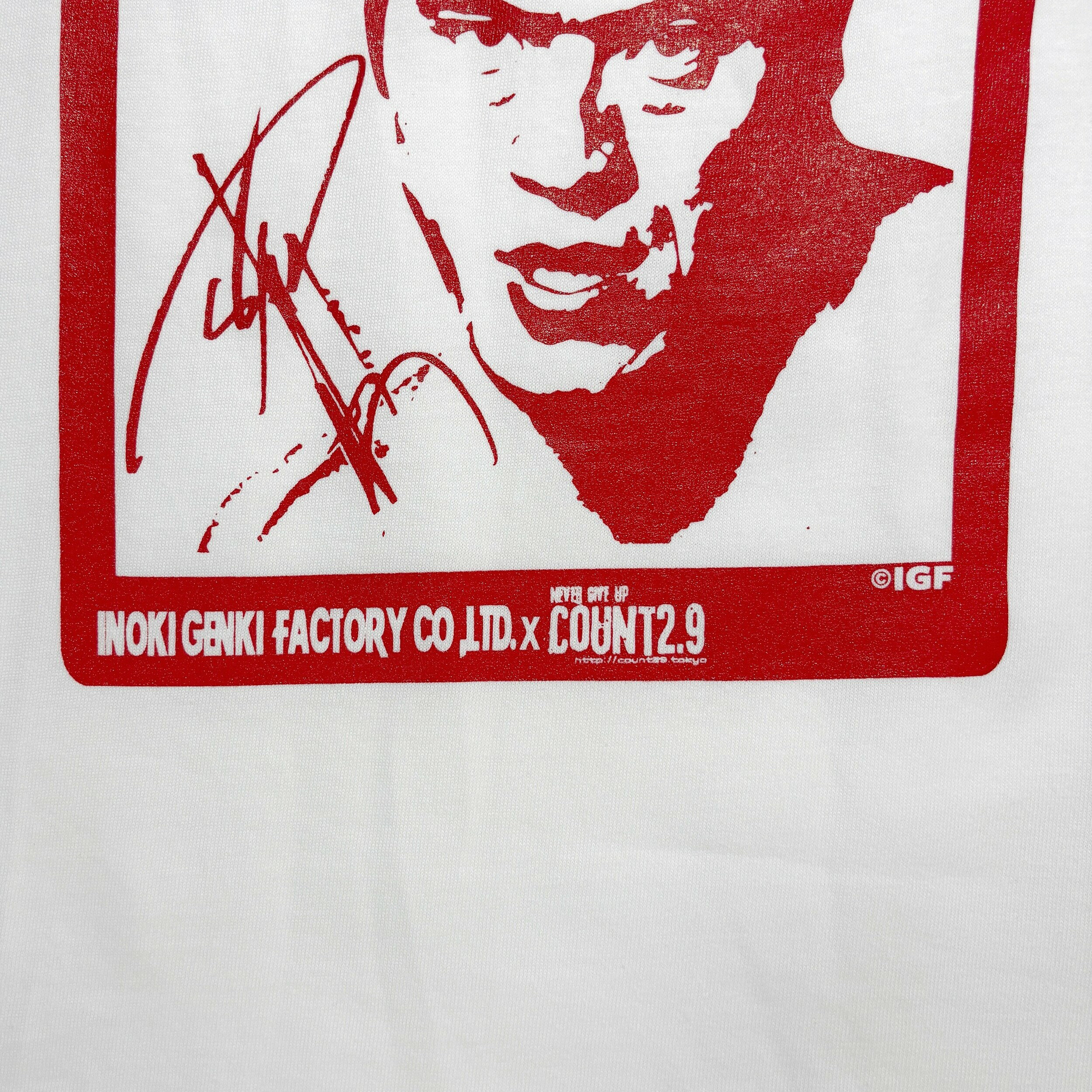 【メール便対応】アントニオ猪木 x Count2.9 bon-BA-YE Tシャツ（レッド）新日本プロレス NJPW