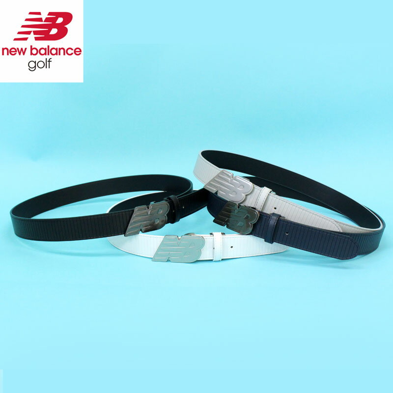 送料無料 New Balance GOLF ニューバランスゴルフ ベルト ゴルフウェア メンズ ロゴプレートバックル ブランド おしゃれ トップイズム