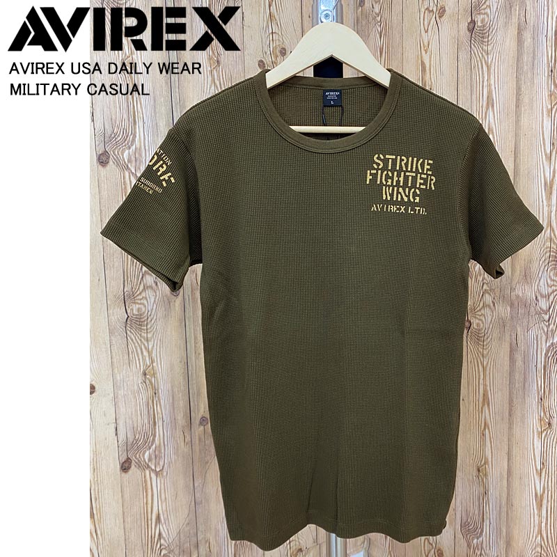 送料無料 AVIREX アビレックス north LEMOORE ミニワッフル半袖Tシャツ おすすめ おしゃれ 通販 春 夏 服 トップイズム ゆうパケ