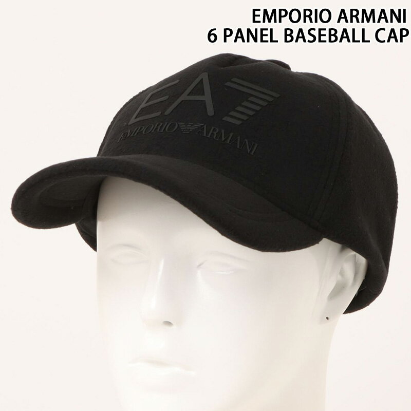 EMPORIO ARMANI エンポリオアルマーニ EA-7 ラバーロゴ フリース 6パネルベースボールキャップ 野球帽 帽子 274811 1A103 メンズ ブランド プレゼント ギフト トップイズム