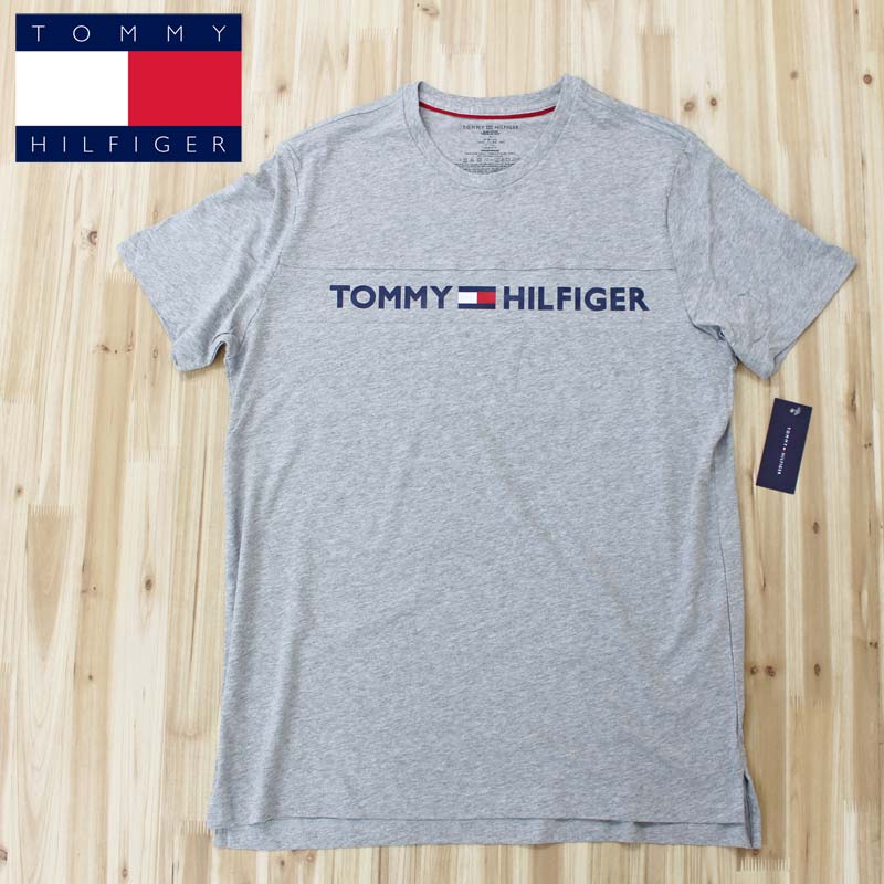 トミー ヒルフィガー Tシャツ メンズ 送料無料 TOMMY HILFIGER トミー ヒルフィガー フロントロゴ クルーネック コットン100％ 半袖Tシャツ 09T3928 トップス 半袖 トップイズム ゆうパケ