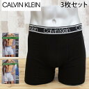 送料無料 Calvin Klein カルバンクライン Calvin Klein カルバンクライン CK ウエストロゴボクサーパンツ 3枚組 メンズ ブランド ギフト プレゼント 新作 トップイズム