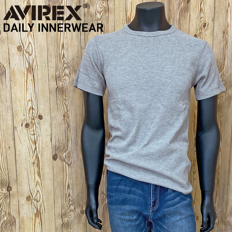 AVIREX アビレックス Tシャツ メンズ 半袖 サーマル クルーネックTシャツ 無地 デイリーインナー カットソー メンズ…