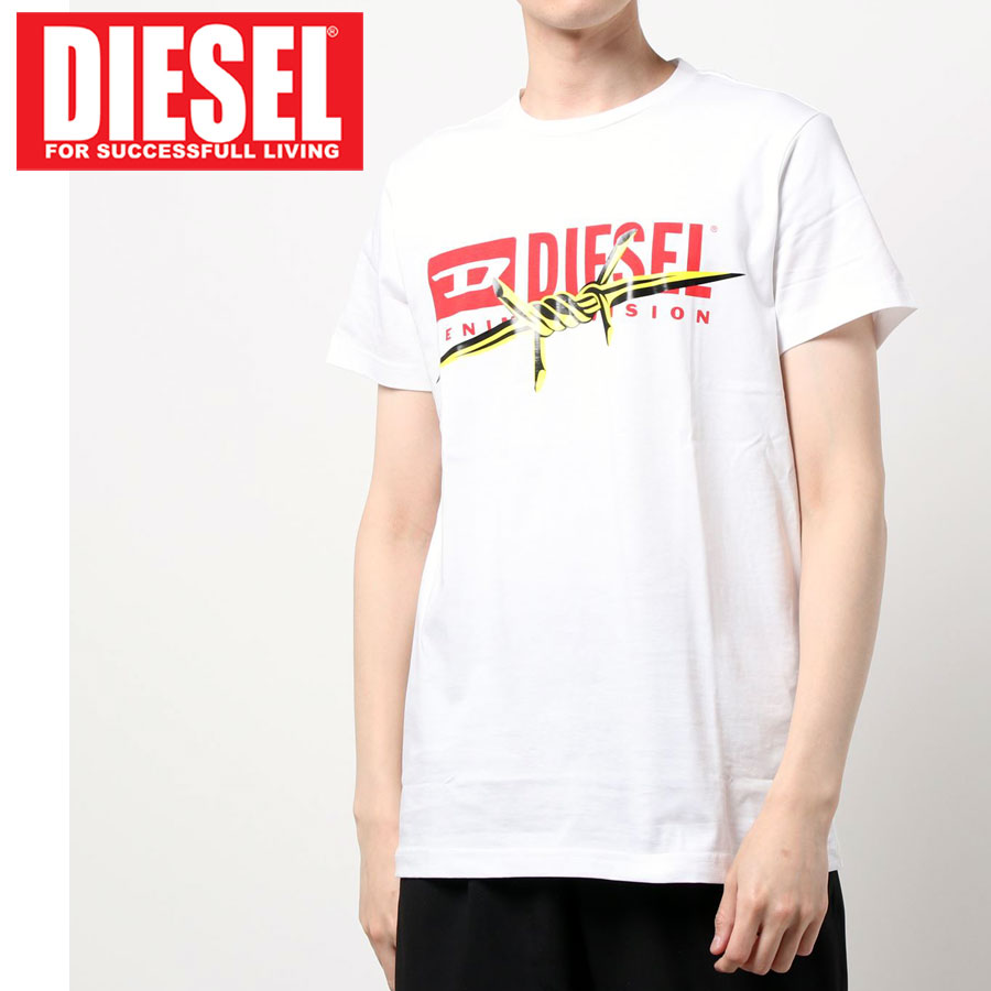 送料無料 DIESEL ディーゼル ロゴプリント クルーネック 半袖Tシャツ「T-DIEGOS-BX2」メンズ トップス 春 夏 おすす…