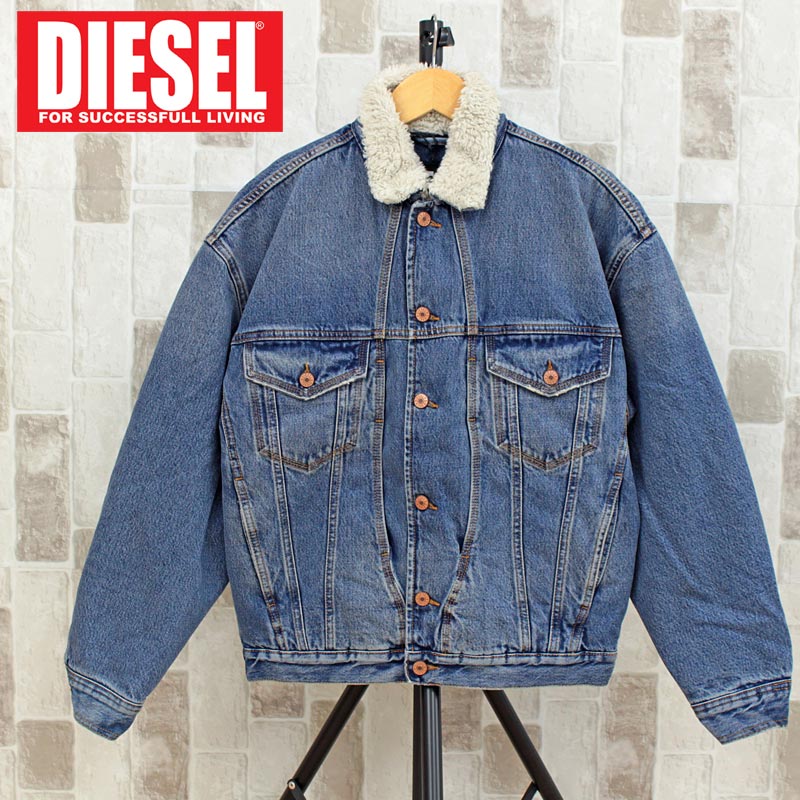 【Diesel】ディーゼル 裏ボア 切替 ミリタリー ブルゾン 茶 L 【Diesel】ディーゼル 裏ボア 切替 ミリタリー ブルゾン 茶 L