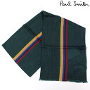 ポールスミス マフラー（レディース） 送料無料 PAUL SMITH ポールスミス スカーフ マフラー ストール ストライプ マルチカラー シルク ウール メンズ レディース インポート ブランド プレゼント 並行輸入 トップイズム ゆうパケ