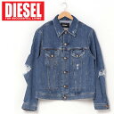 ディーゼル ブルゾン メンズ 送料無料 DIESEL ディーゼル ダメージクラッシュ Gジャン デニムジャケット D-ROBYN メンズ ブランド 春 秋 冬 ジャケット 長袖 ブルゾン おしゃれ 通販 トップイズム