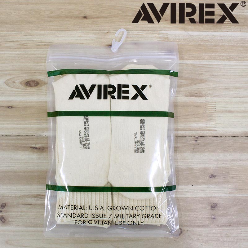 Rakuten - AVIREX アヴィレックス USA COTTON SOX 782-5972007 USA コットン ソックス 靴下 2足組 アビレックス ミリタリー メンズ ブランド プレゼントギフト ネコポス