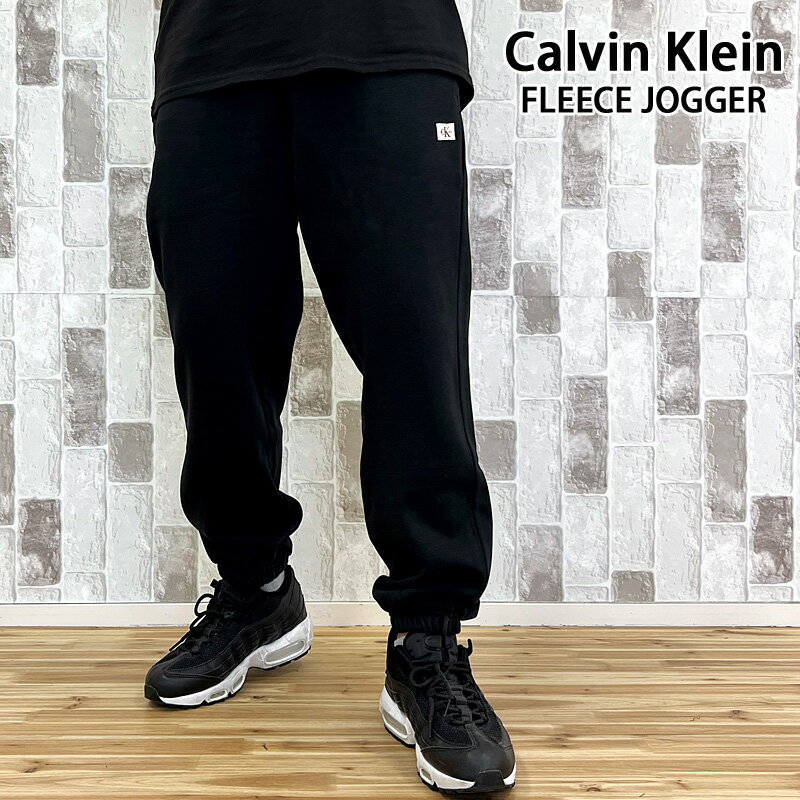 送料無料 Calvin Klein カルバンクライン CK バッジフリースジョガー スウェットパンツ 裏フリース BADGE FLEECE JOGGER 40EM907 メンズ ブランド トップイズム