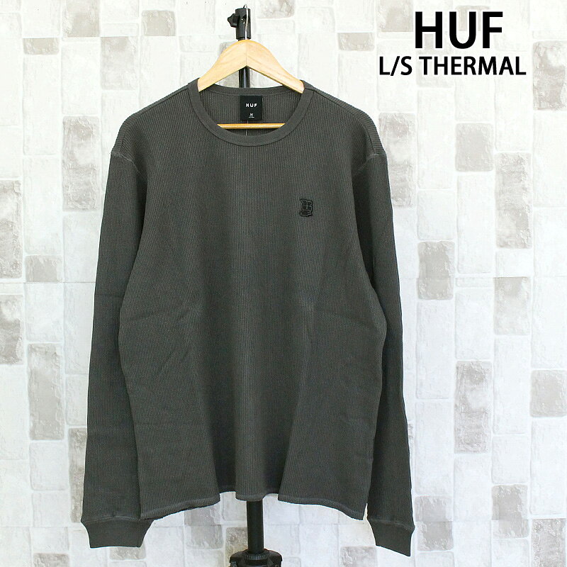 送料無料 HUF ハフ メガブラスト オーバーダイ ロングスリーブ サーマル カットソー MEGABLAST OVERDYED L/S THERMAL…