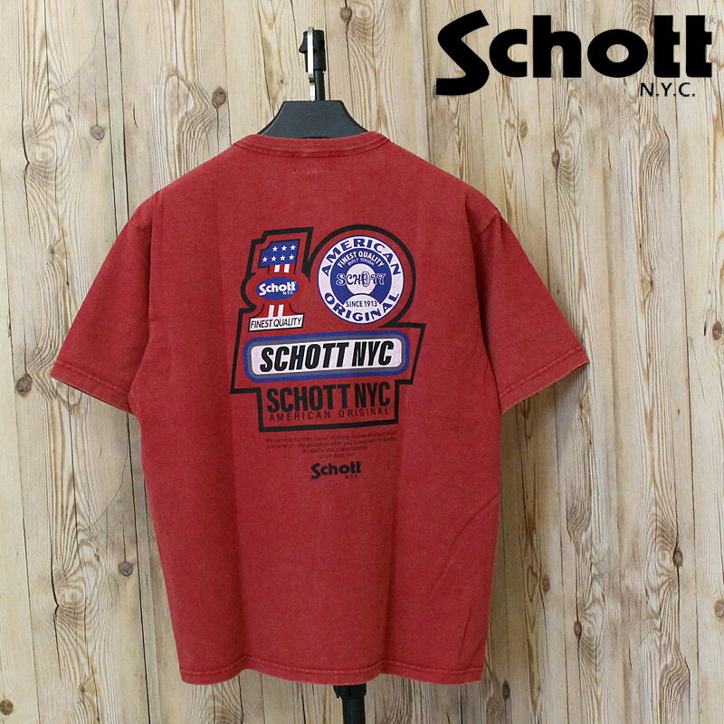 Rakuten - 送料無料 Schott ショット MANY PIECES T-SHIRT 782-6134012 メニー ピーシーズ 半袖Tシャツ 綿100％ コットン トップス メンズ 人気 ブランド 春 夏 ネコポス