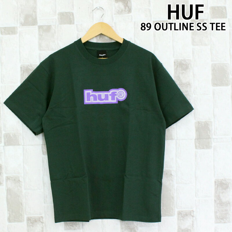 Rakuten - 送料無料 HUF ハフ 89 アウトライン 半袖Tシャツ 89 OUTLINE SS TEE TS02627 トップス メンズ 人気ブランド ゆうパケ