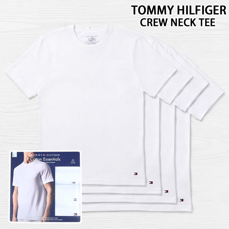 送料無料 TOMMY HILFIGER トミー ヒルフィガー クルーネック 半袖Tシャツ 4枚組 S/S CREW NECK 4PK 半袖Tシャツ トッ…