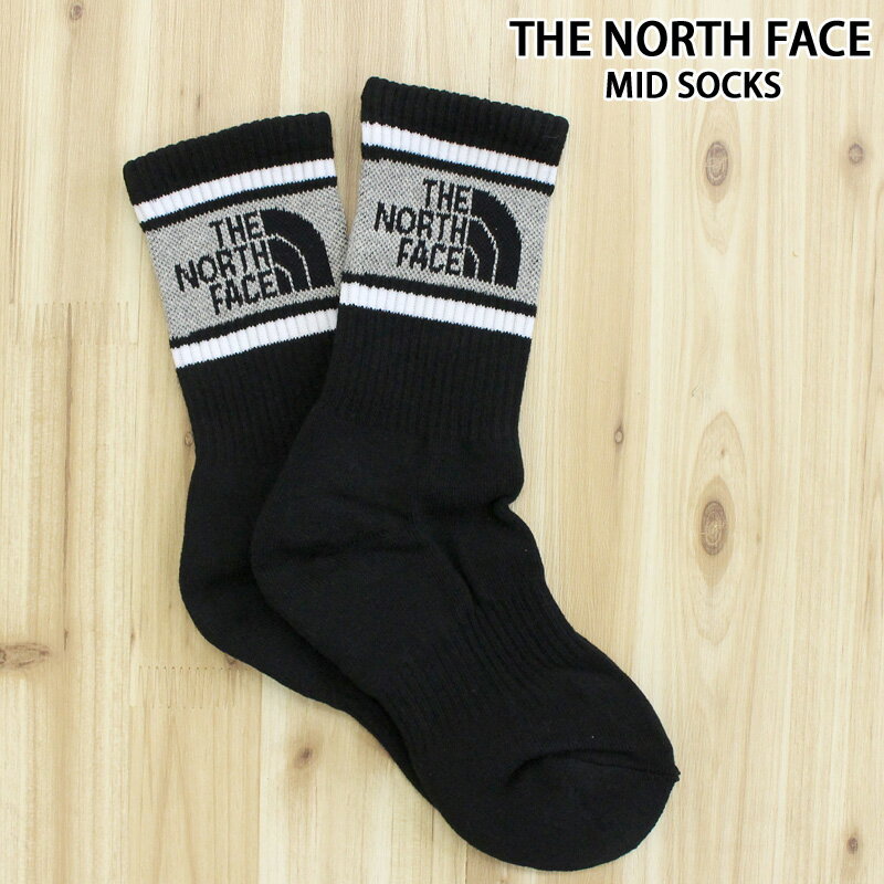 ノースフェイス 靴下 レディース 送料無料 THE NORTH FACE ザ ノースフェイス ライン入りミッドソックス MID SOCKS White Label Korea Line 靴下 メンズ レディース ユニセックス 人気ブランド プレゼント トップイズム ゆうパケ