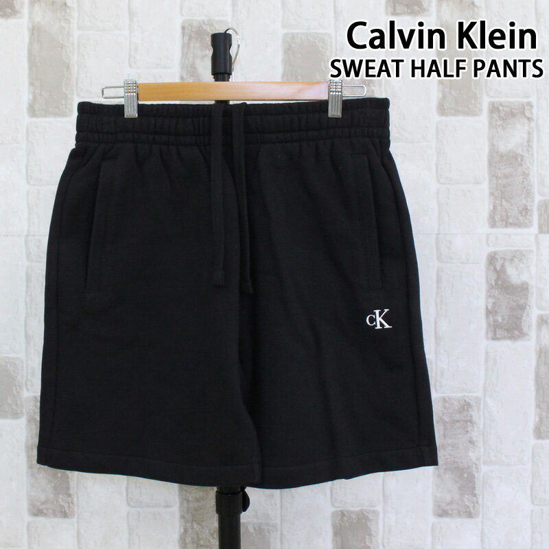 送料無料 Calvin Klein カルバンクライン CK アーカーブロゴ フリース スウェット ハーフパンツ ARCHIVE LOGO FLEECE…