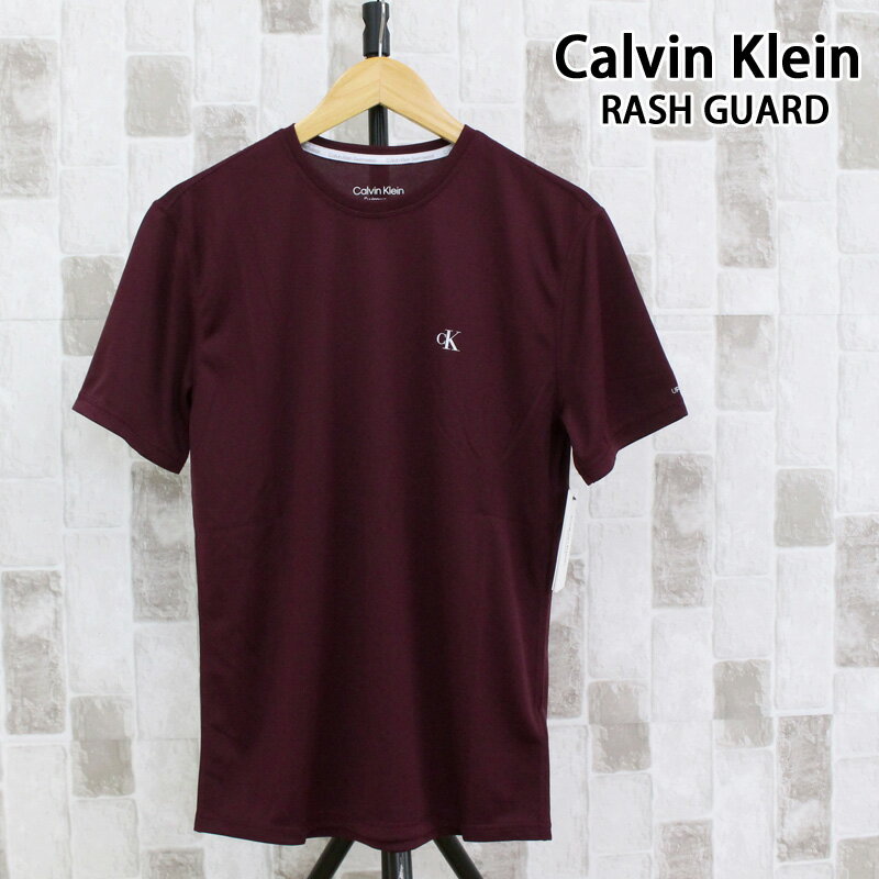 送料無料 Calvin Klein カルバンクライン CK クイックドライラッシュガード Standard Light Weight Quick Dry S/S メ…