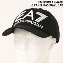 EMPORIO ARMANI エンポリオアルマーニ EA-7 ビッグロゴ刺繍6パネルベースボールキャップ 245091 CC980 野球帽 帽子 274811 1A103 メンズ ブランド プレゼント ギフト トップイズム