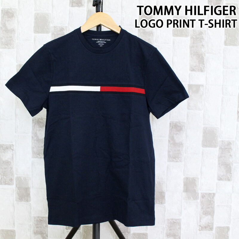 送料無料 TOMMY HILFIGER トミー ヒルフィガー フラッグ＆ロゴ刺繍 半袖Tシャツ メンズ ブランド トップイズム ゆう…