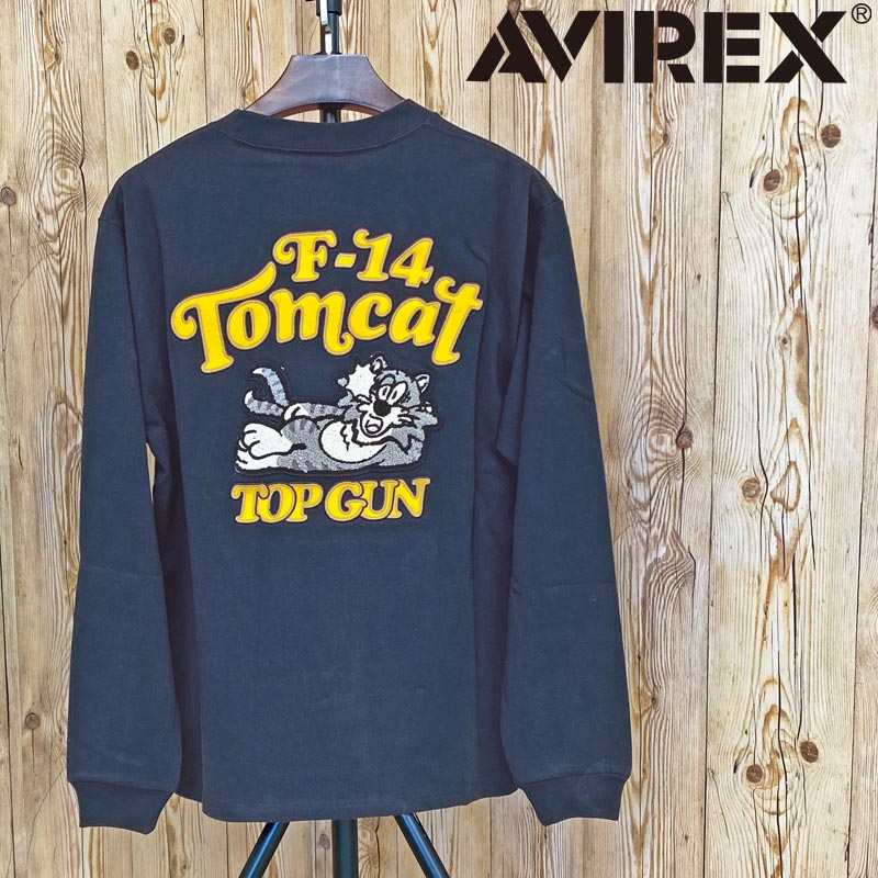Rakuten - 送料無料 AVIREX アヴィレックス SAGARA TOMCAT ロングTシャツ アビレックス トップス メンズ ブランド アメカジ おすすめ おしゃれ 通販 秋 冬 服 トップイズム ゆうパケ