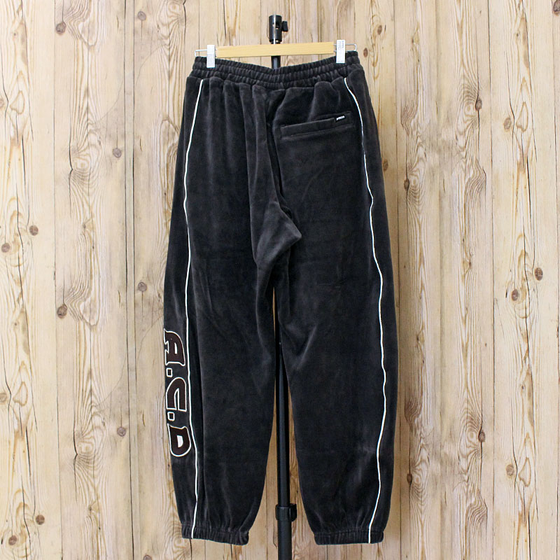 送料無料 AVIREX アヴィレックス VELOUR PANTS 'A.C.D' 783-5210022 ベロア パンツ ジャージ サイドライン 刺繍 アビレックス ロングパンツ イージーパンツ メンズ