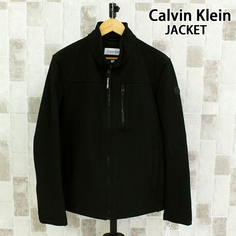 カルバン・クライン 送料無料 Calvin Klein カルバンクライン CK フリースバックソフトシェルジャケット ブルゾン アウター 防寒 秋冬 フルジップ スタンドネック ロゴ 刺繍 CM903910 メンズ ブランド トップイズム