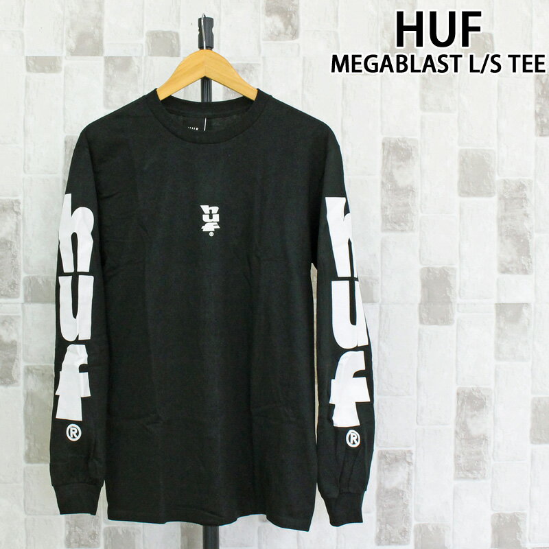 Rakuten - 送料無料 HUF ハフ メガブラスト ロングスリーブTシャツ MEGABLAST L/S TEE TS02508 トップス 長袖 メンズ スケーター ブランド