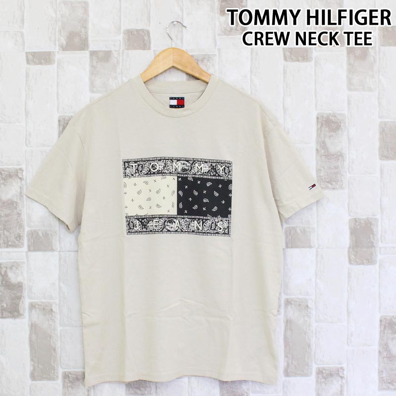 Rakuten - 送料無料 TOMMY HILFIGER トミー ヒルフィガー TJM リラックス ペイズリー フラッグ Tシャツ TJM RLX PAISLEY FLAG TEE EXT 半袖Tシャツ トップス DM0DM20810 メンズ ブランド トップイズム ゆうパケ