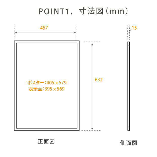 LEDポスターパネル W457*H632mm ...の紹介画像2