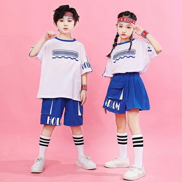 【送料無料】子供のパフォーマンスウェア ストリートダンスウェア チアリーディング 小学生のスポーツデー オープニングセレモニー クラスウェア 幼稚園のチアダンス 2024