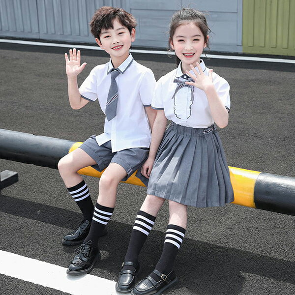 【送料無料】2024子供の制服セット中学卒業生のクラスウェア 高校生の夏用イギリス風 中学生の学院風JK制服