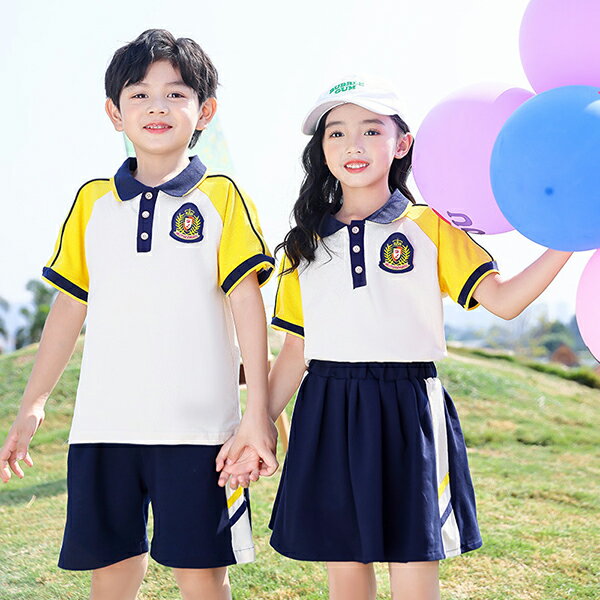 【送料無料】小学生の制服セット 2024新作幼稚園の夏服 スポーツウェア 夏用半袖子供クラスウェア 学院風