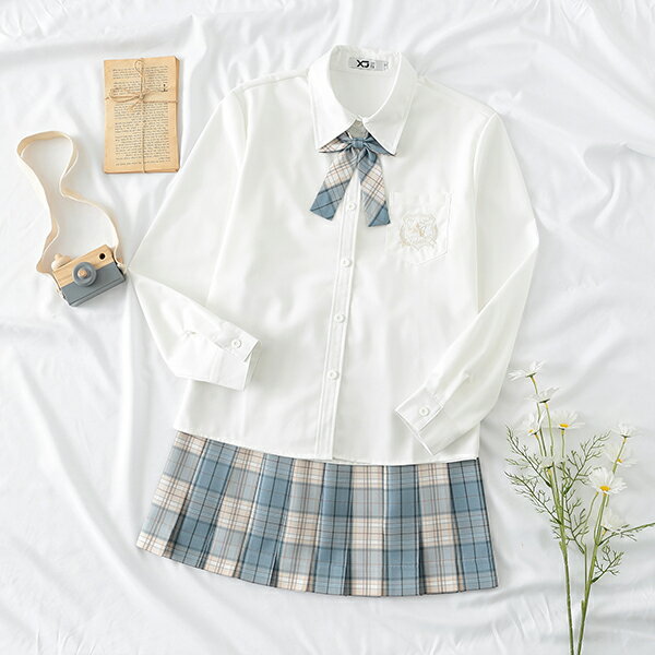送料無料 女子高校制服セーラー服シャツフリルスカート女の子セーラー服女子スカート制服スクールウェア 長袖卒業式 入学式コスチュームパーティグッズ