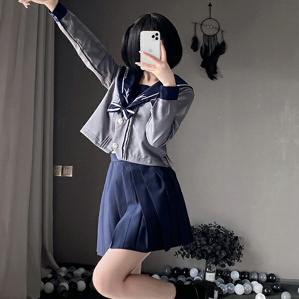送料無料 女子高校制服セーラー服シャツフリルスカート女の子セーラー服女子スカート制服スクールウェア 半袖長袖卒業式 入学式コスチュームパーティグッズ