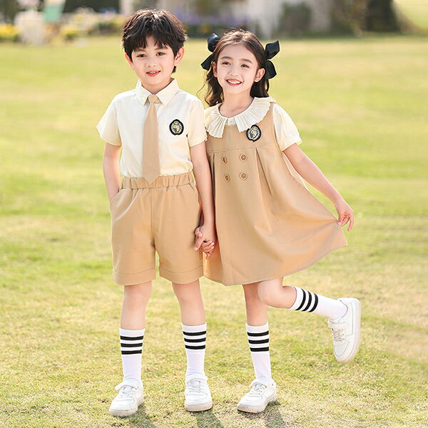【送料無料】小学生の制服セット 2024新作幼稚園の夏服 スポーツウェア 夏用半袖子供クラスウェア 学院風