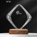 水晶 トロフィー 記念品 表彰 受賞 感謝 名入れ オーダーメイド 高級感 デザイン 彫刻 透明感 優美 アワード クリア 永久保存 記録