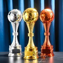 送料無料 トロフィー メダル バスケットボール カスタマイズ クリスタル ガラス メタル 五角星 ボランティア