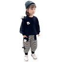 子供服 女の子 セットアップ ブラウス tシャツ ロングパンツ 長袖 パンダ ジャージ パーカー ズボン スウェット 動物 スポーツウェア ストライブ キッズ ...