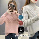 【送料無料】シンプル こなれ感 ゆるシルエット無地 長袖 ミドル丈 オーバーサイズ ショートニット 新作 全5色 秋冬 レディース