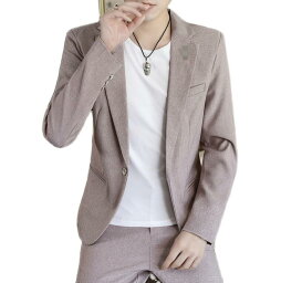 カッコイイ メンズスーツ カジュアル セットアップ 2点セット ビジネススーツ 紳士服 タキシード 結婚式 ジャケット+パンツ