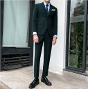 高品質 メンズスーツ スタイリッシュスーツ カッコイイ ビジネス 紳士服 リクルート 結婚式 二次会 シングルボタンスーツ(4)