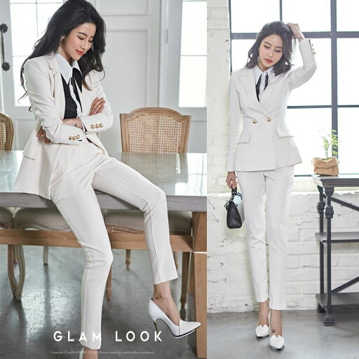 セットアップ パンツスーツ おしゃれ レディース 上品 フォマール エレガント 優雅 OL女性 通勤 オフィス 事務服 ビジネス