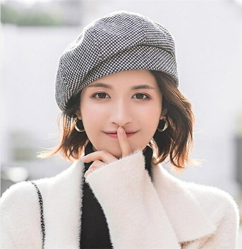 ベレー帽子 レディース 超人気 チェック柄 ウール ベレー帽 フェルトハット 帽子 キャップ ハット キャスケット 小顔効果 秋冬 ベレー帽子 レディース 超人気 チェック柄 ウール ベレー帽 フェルトハット 帽子 キャップ ハット キャスケット 小顔効果 秋冬