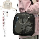 【送料無料】猫型 透明窓 フェイクレザー クリアバッグ かわいい リュック 肩掛け オタクバッグ ショルダー 痛バ ショルダーバック 小さめ(4)
