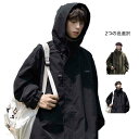 【送料無料】カーキ ブラック アウトドア フード ハイネック 撥水 春服 春 メンズ ジャケット アウター ライトアウター