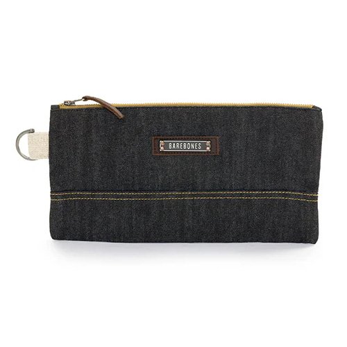 ベアボーンズ BAREBONES ニーラムスモールジッパーポーチ デニム 20236014032003