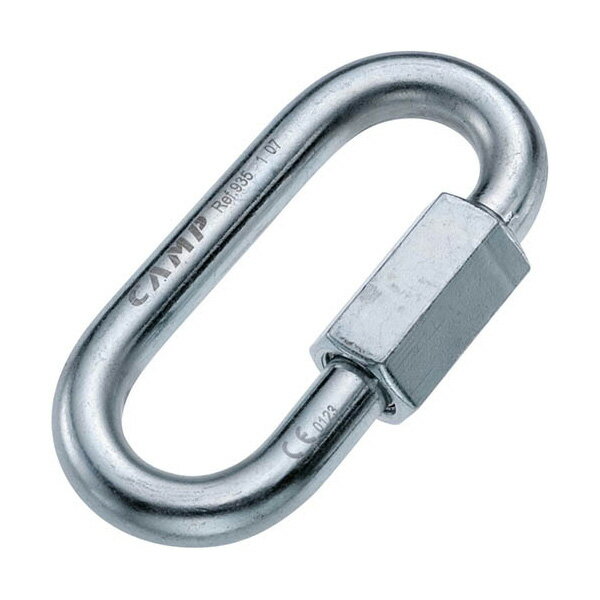 高強度のオーバル型カーボンスチール製クイックリンクです。17mmのレンチが必要です。高さ：89 mm幅：47 mmゲート幅：12 mm重量：151 gメジャーアクシス：45 kNマイナーアクシス：10 kN規格：CE EN12275/Q、E...