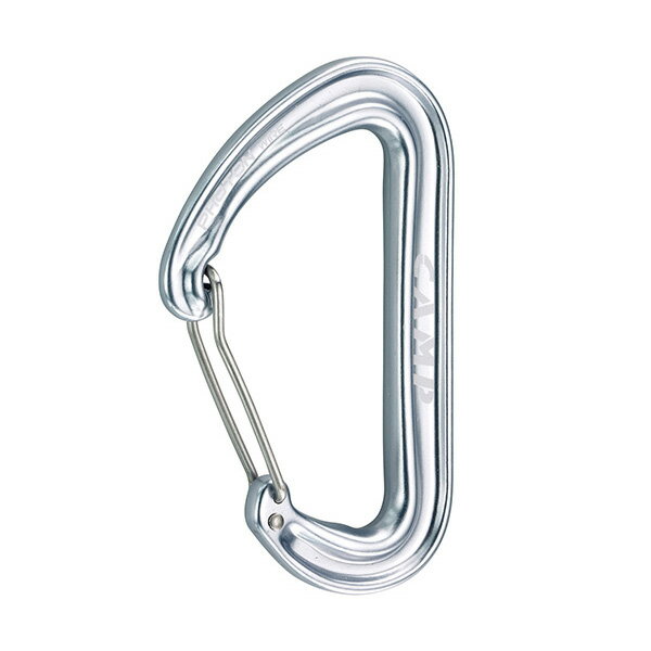 Photonのボディにワイヤーゲート仕様でさらに軽量化されたカラビナ。ポピュラーなカムカラ—と組み合わせできる8色展開。高さ：100mm幅：62mmゲート幅：26mm重量：約30gクローズドゲート：22kNオープンゲート：9KNマイナーアク...