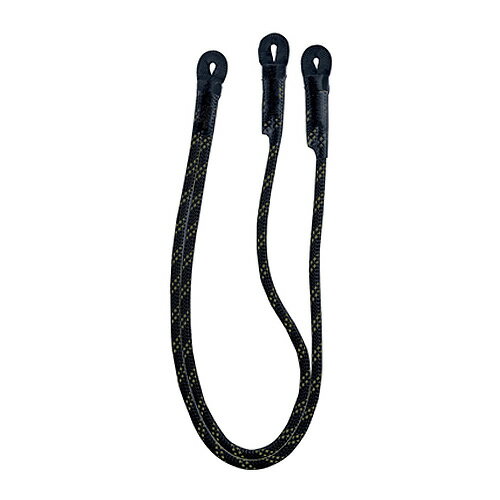 シンギングロック singing rock ランヤード・V 100/100cm オールブラック W2200B100