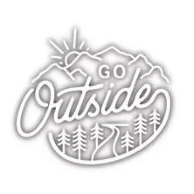 STICKERS NORTHWEST ƥåΡ GO OUTSIDE 0309-SDCS-WHT