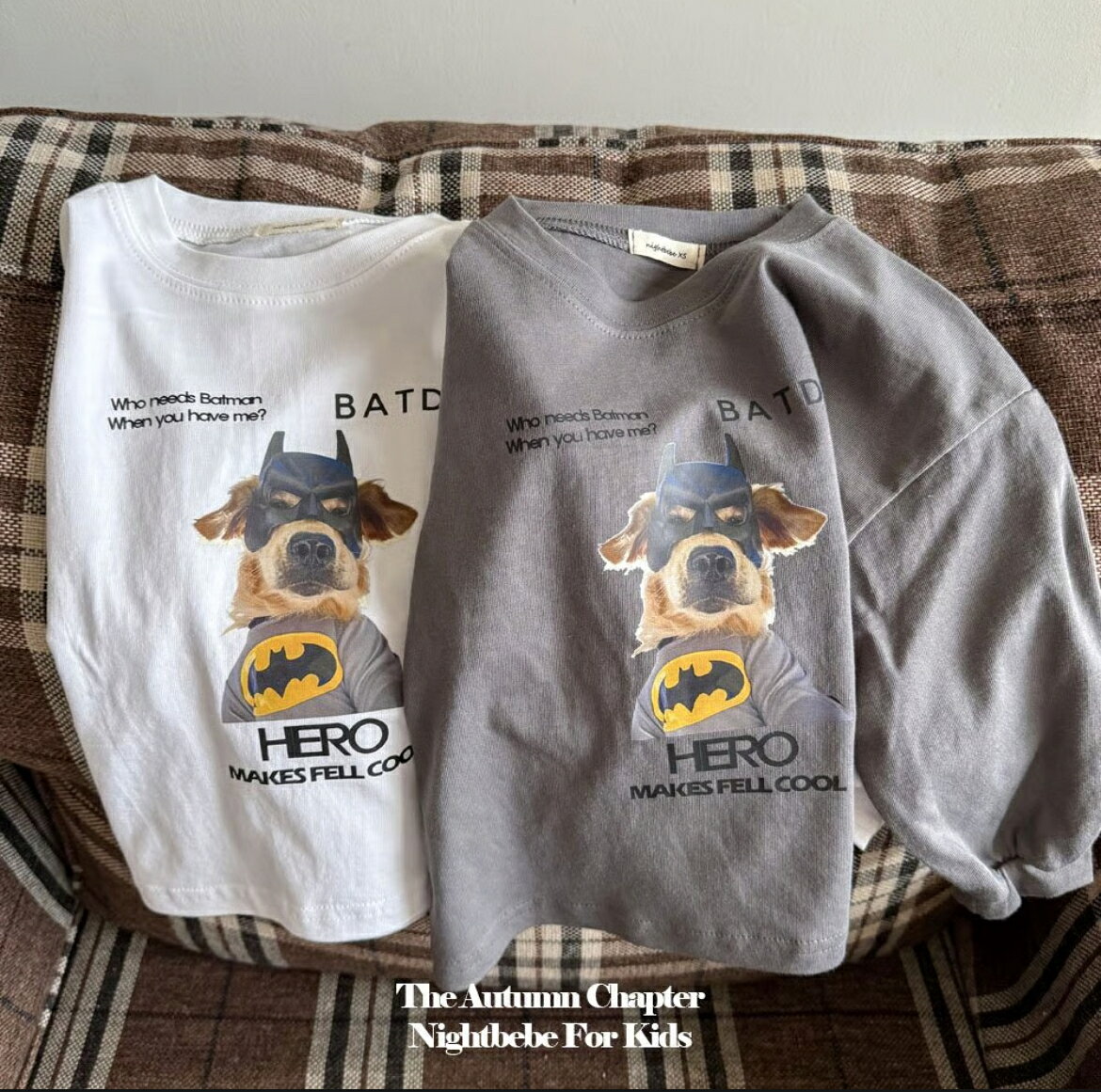 TOPPING Hero dog sweat カットソー 長袖 ロンT 犬 犬柄 dog アメコミ バッドマン キッズ kids キッズファッション オシャレ子供服 韓国 韓国子供服 インポート インポート子供服